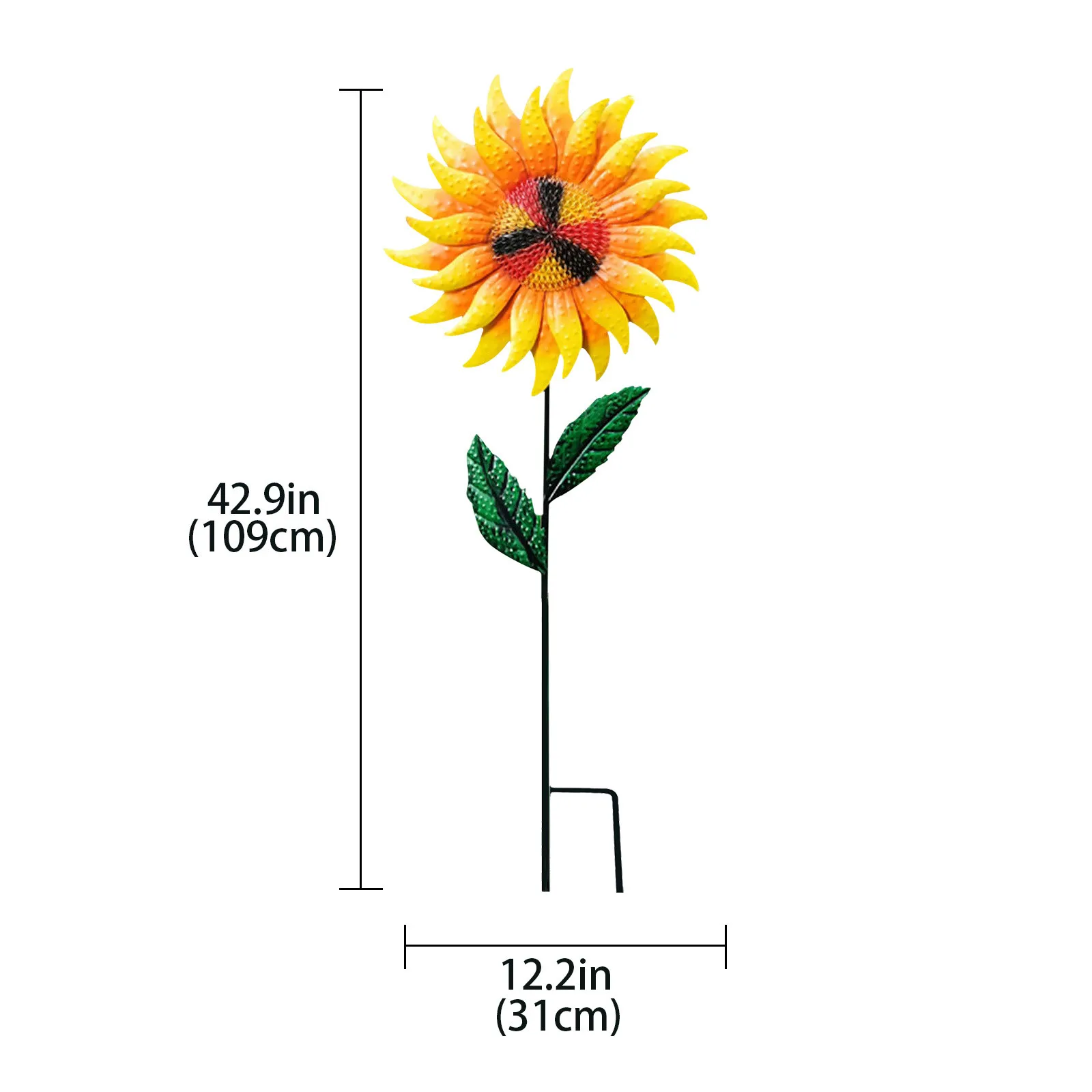 

Sunflower metal flower decoration pile courtyard interest summer outdoor garden lawn flower stick decoration garden ornaments