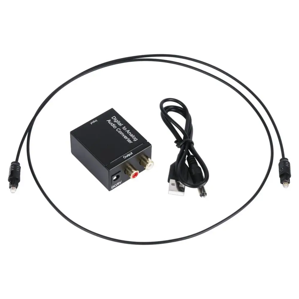 Коаксиальный цифровой адаптер Toslink оптический коаксиальный RCA сигнал в