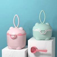 baby milk powder portable cute pig food storage box newborn essential cereal infant milk powder box toddle snacks container gift