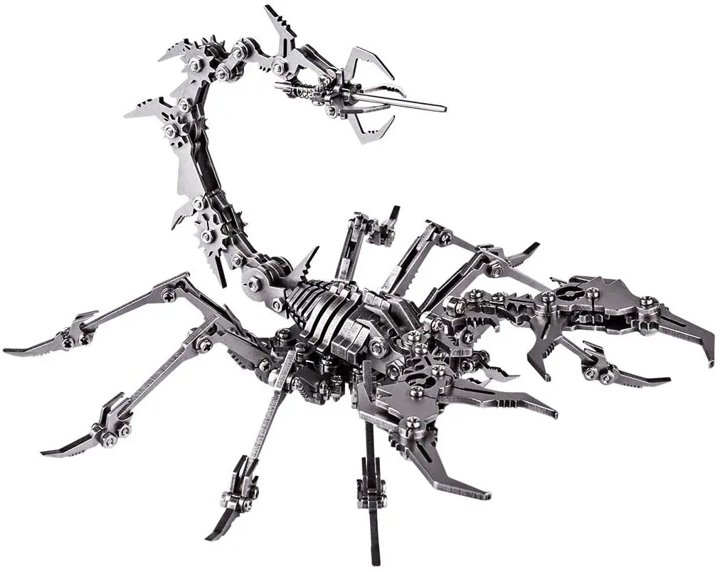

Scorpion King 3d Metal Stainless Steel Jigsaw Puzzle Diy Assembled Steel Warcraft Detachable Jigsaw Toy Ornament Birthday Gift