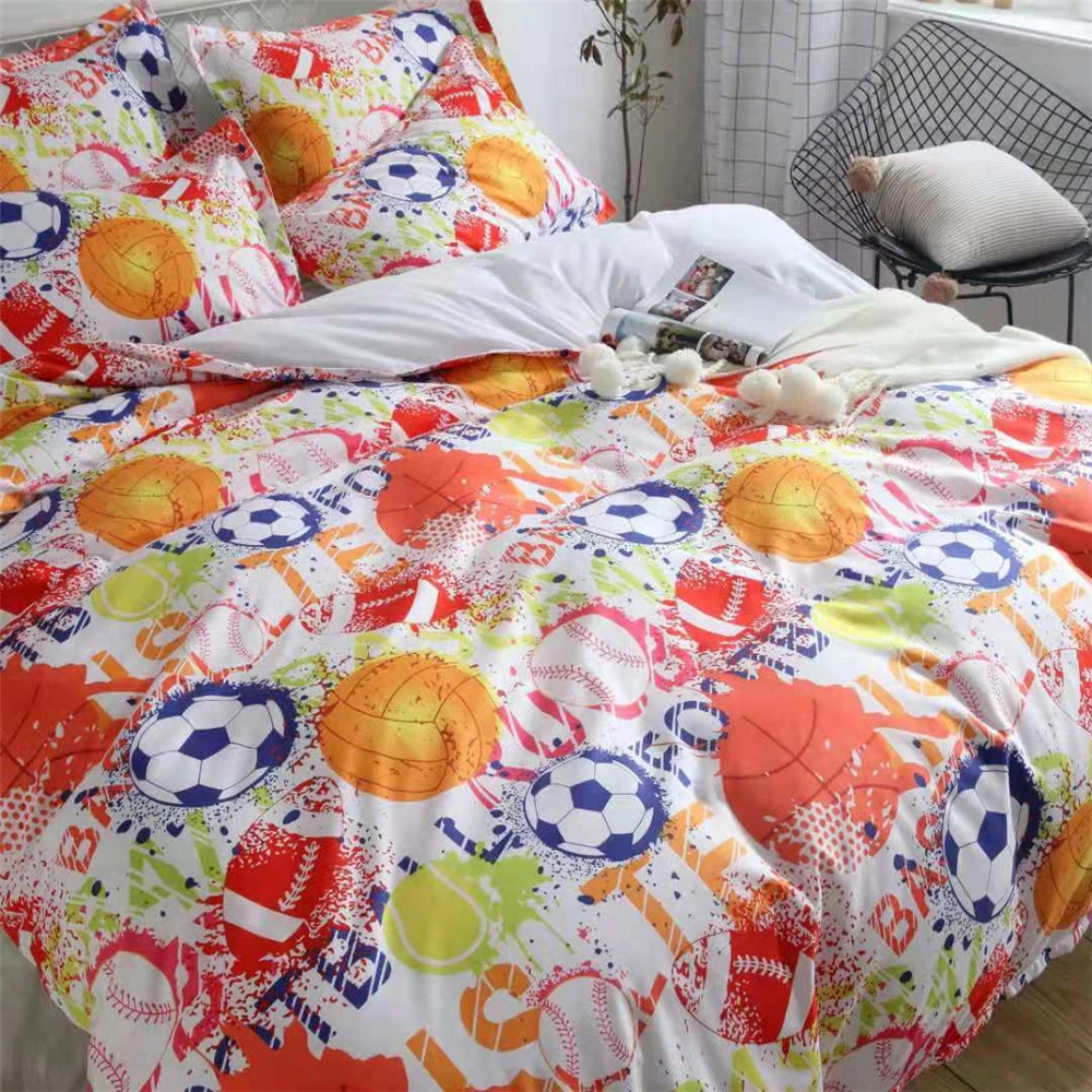 Постельное белье для мальчиков с принтом футбольного мяча Детский Комплект