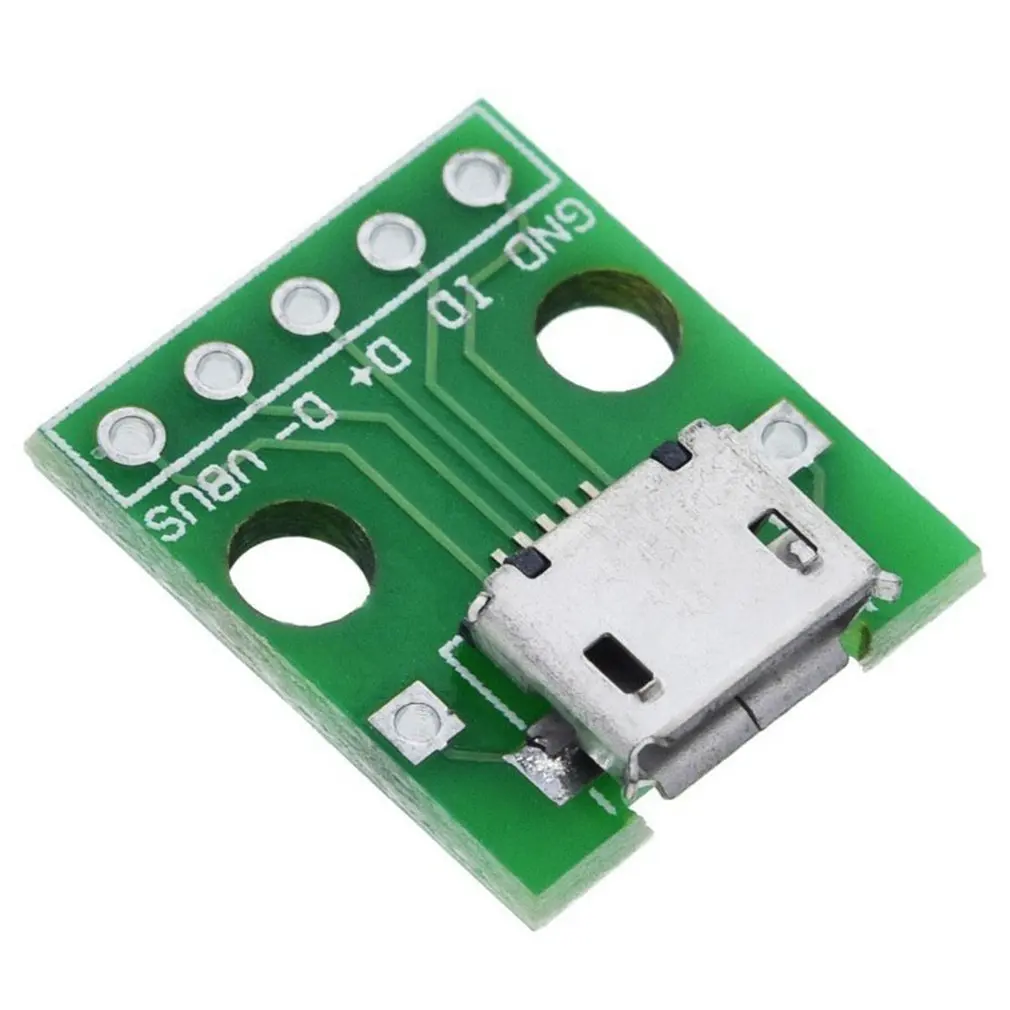 MICRO USB Для DIP 5pin разъем типа B pcb конвертер pinboard 2 54 |