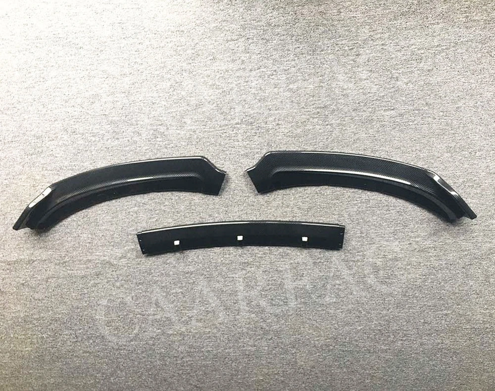 3 шт./компл. автомобильный передний бампер спойлер для губ блеск черный Jaguar XE 2017 2018