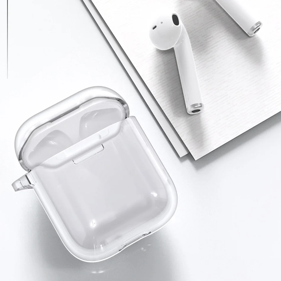 soft Silicone Чехол для наушников для Apple Airpods 2, чехол, кожаный защитный чехол для Apple Air Pods, наушники, роскошная коробка, наушники, аксессуары, сумки - Цвет: soft Silicone