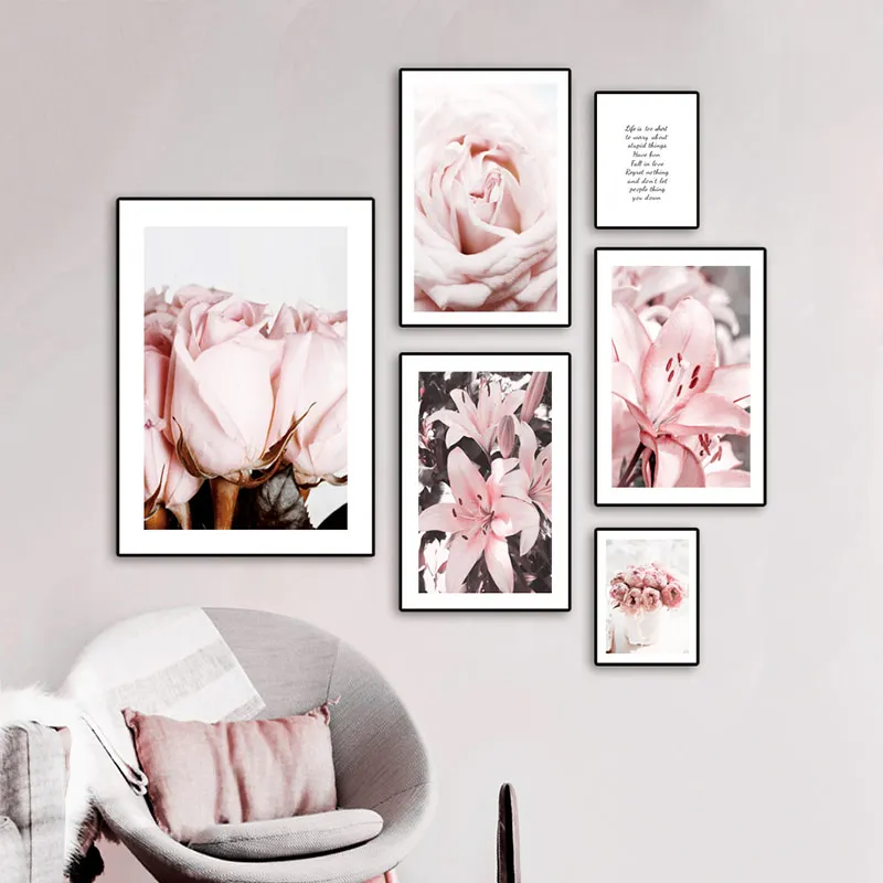 Настенная картина Розовая Лилия