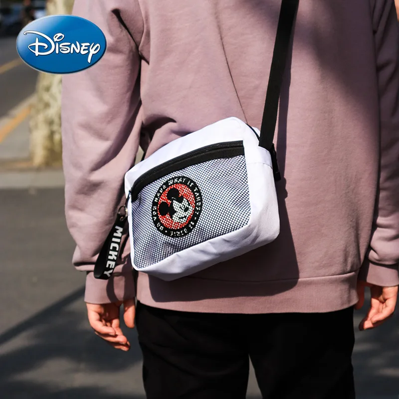 

Disney Mickey Mouse Men All-match Large-capacity Oxford Cloth Adjustable Shoulder Strap One-shoulder Messenger Bag
