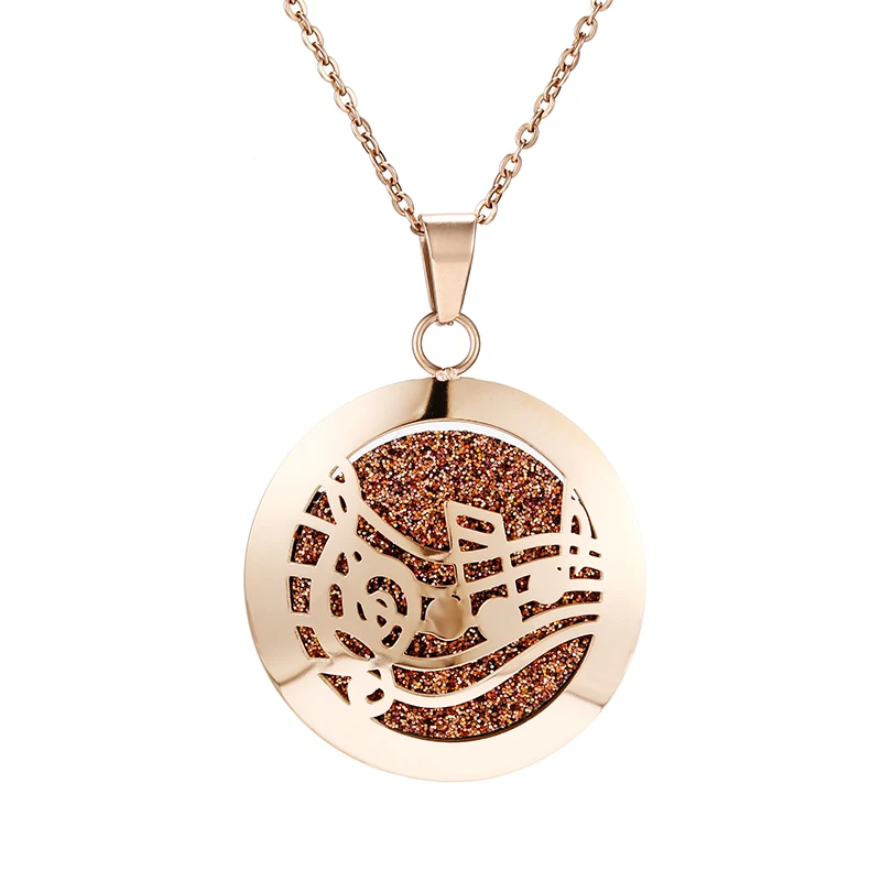 Style-8 Животное ароматерапия диффузор Neckalce эссенция масло медальон со светорассеивателем кулон Аромат из нержавеющей стали розовое Золотое ювелирное ожерелье - Окраска металла: Style-8