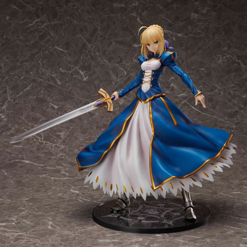 Аниме экшн-фигурки Fate/stay Night Altria Pendragon красивые девушки 41 см 1/4 стоя Боевая осанка