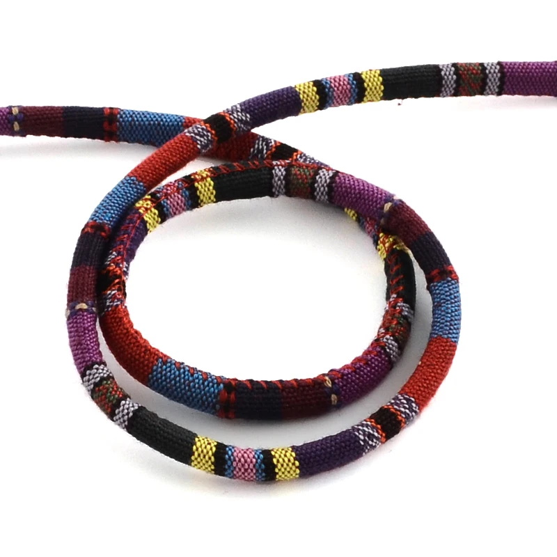 1 рулон 6 ~ 7 мм Шнур в этническом стиле Ткань шнура для изготовления ювелирных
