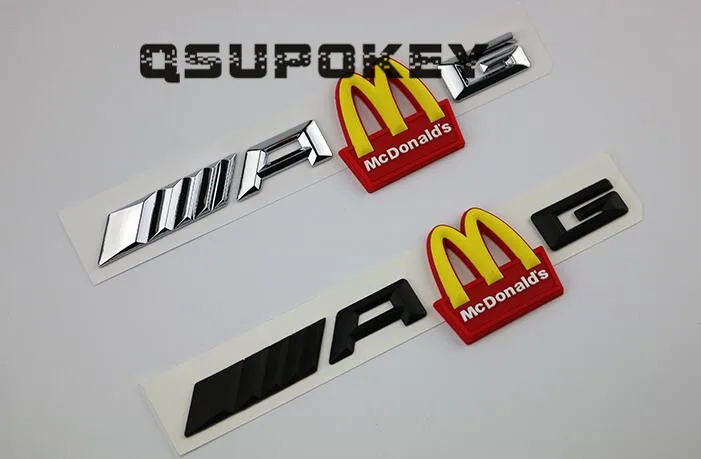 Лидер продаж индивидуальный логотип McDonald's M на заднюю часть автомобиля