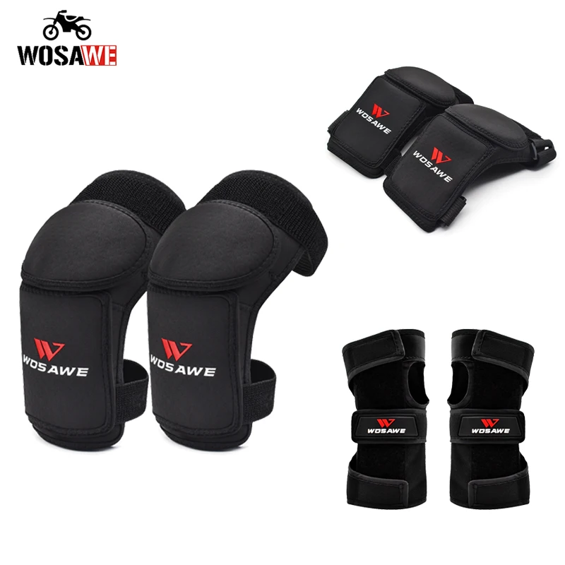 WOSAWE детские мягкие наколенники для велосипеда скейтборда спортивные От 6 до 12 лет