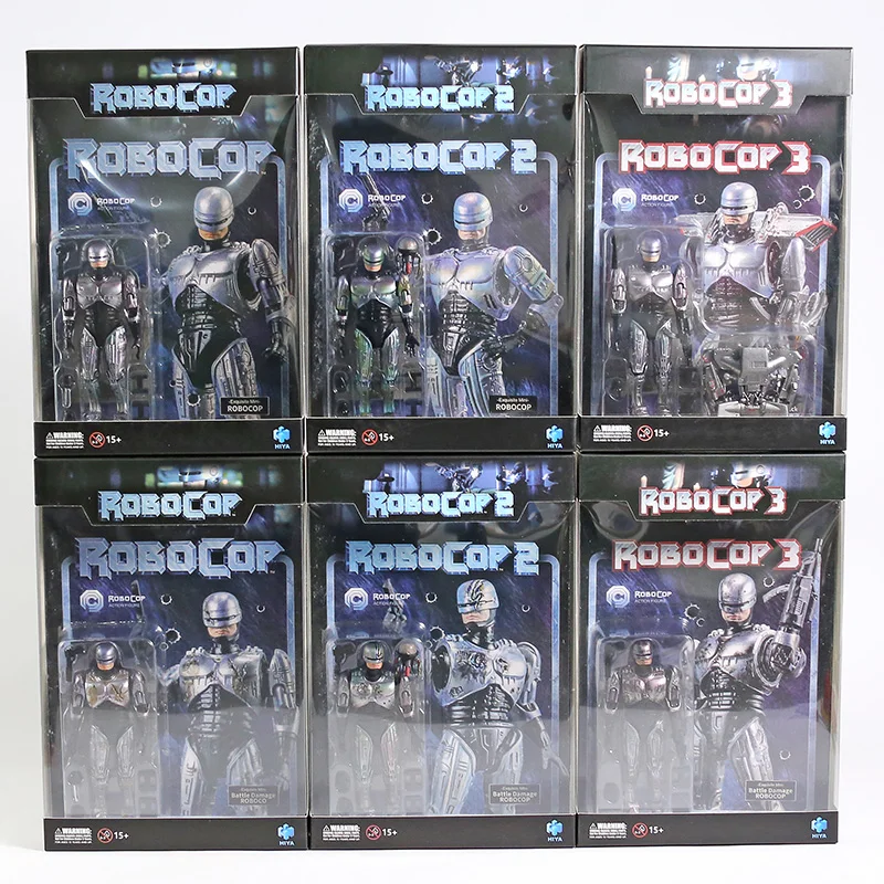 Hiya игрушки RoboCop с Jetpack битва поврежденная в масштабе 1/18 ПВХ экшн-фигурка