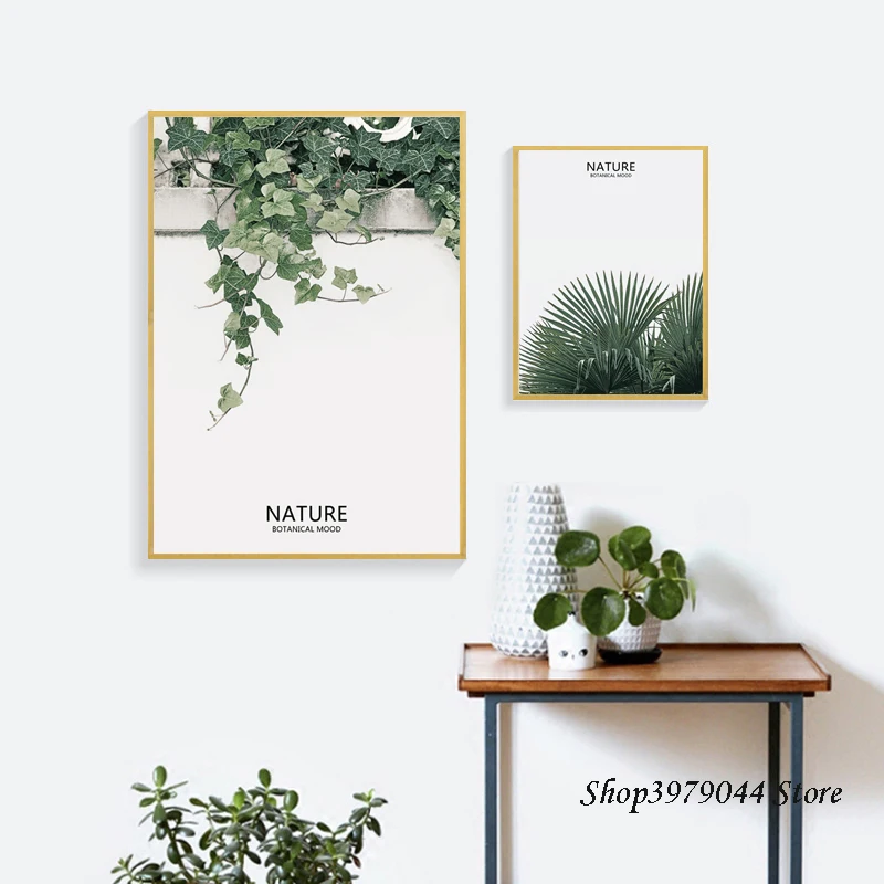 Куадросские настенные художественные картины на холсте скандинавские Зеленые