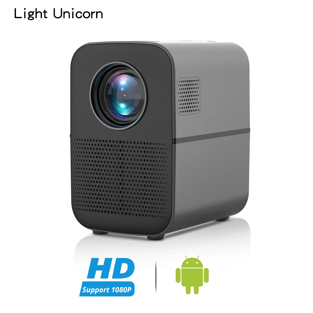 Light Unicorn M6A HD проектор Bluetooth динамик Android wifi 1280x720 Поддержка Full видео для домашнего