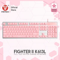 fantech k613l 25 buttons have no conflicts 104 keys profession gaming keyboard usb english backlight keyboard for fps lol gamer