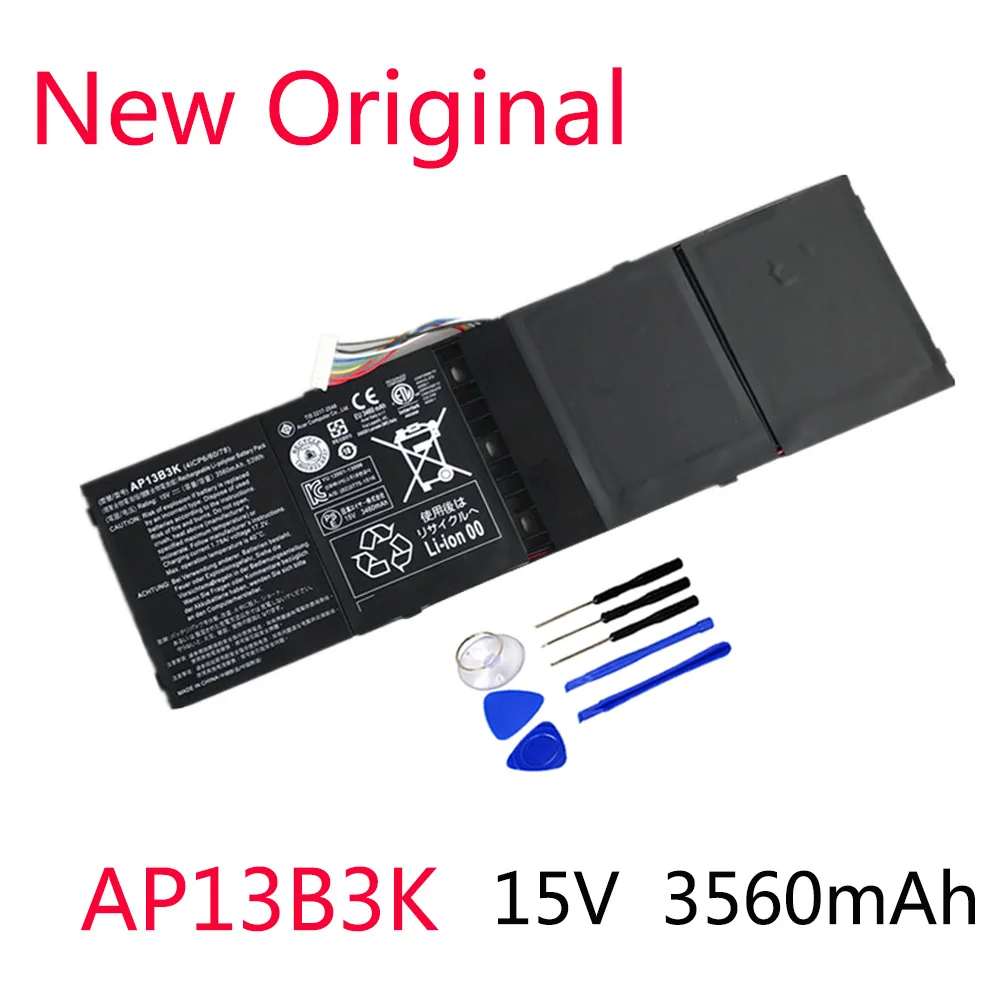 Новый аккумулятор AP13B3K для Acer Aspire V5 R7 задняя фотография Новинка|Аккумуляторы