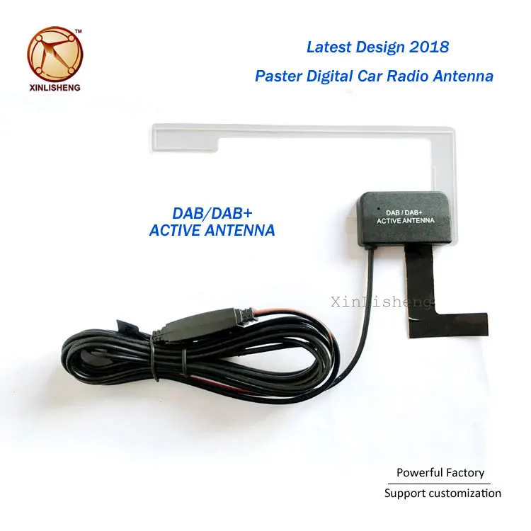 Новый дизайн стеклянный активный патч Fm антенна для автомобильного навигатора