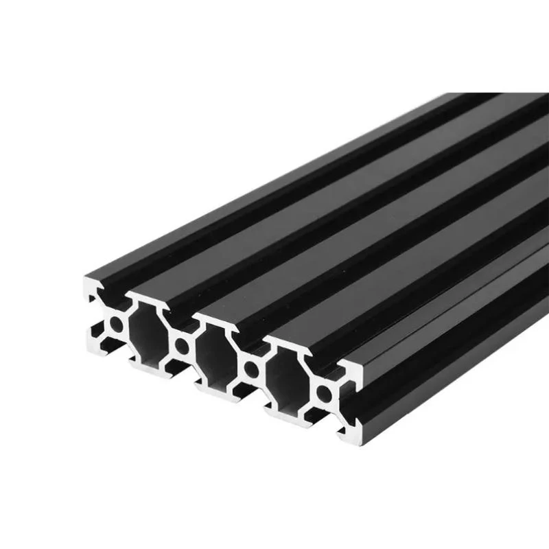1PCS BLACK 2080 European Standard Anodized  Aluminum Profile Extrusion 100-800MM Length Linear Rail for CNC 3D Printer V-Slot