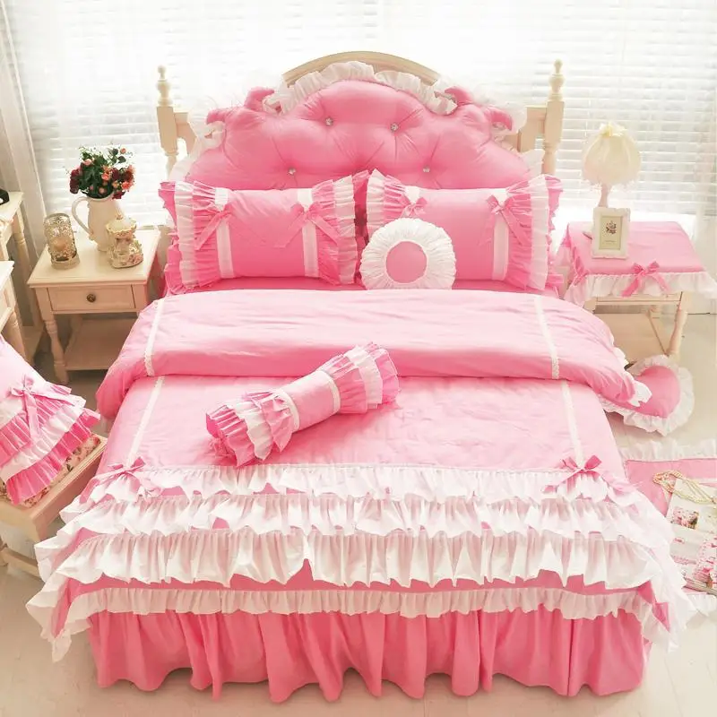 

Комплект постельного белья принцессы из хлопка, комплект с пододеяльником, пододеяльником, наволочкой, 43 размера, розового и желтого цвета, ...