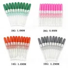 5 шт.лот одноразовые иглы для пирсинга I.V, катетер, тату-иглы, стерилизованный инструмент для пирсинга тела, Иглы Для Пирсинга Ушей, носа 14 г, 16 г, 18 г, 20 г