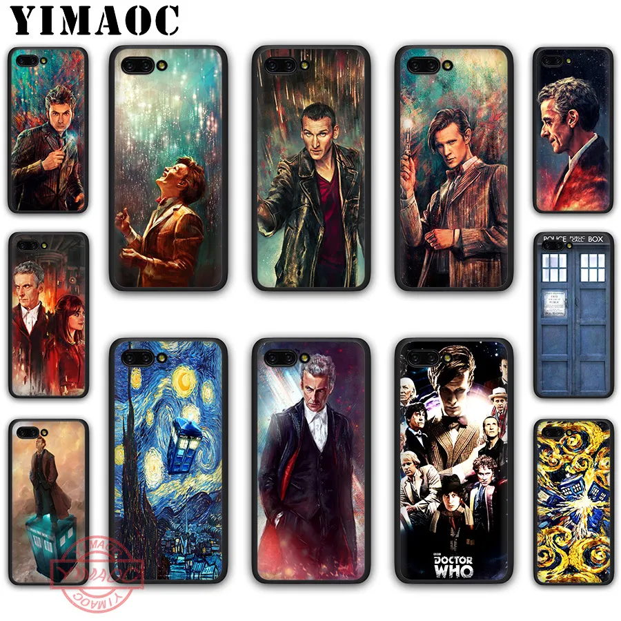 YIMAOC из ТПУ с принтом &quotТардис (коробка сериала&quot Доктор Кто &quotмягкий чехол для