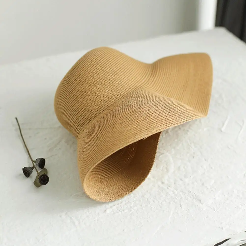 Модная женская Солнцезащитная шляпа с широкими полями анти-ультрафиолетовая