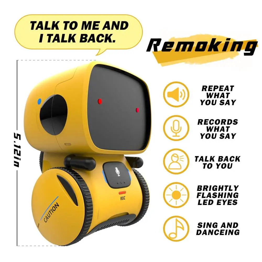 Rc-роботы для детей танцующие игрушки с голосовой командой и сенсорным