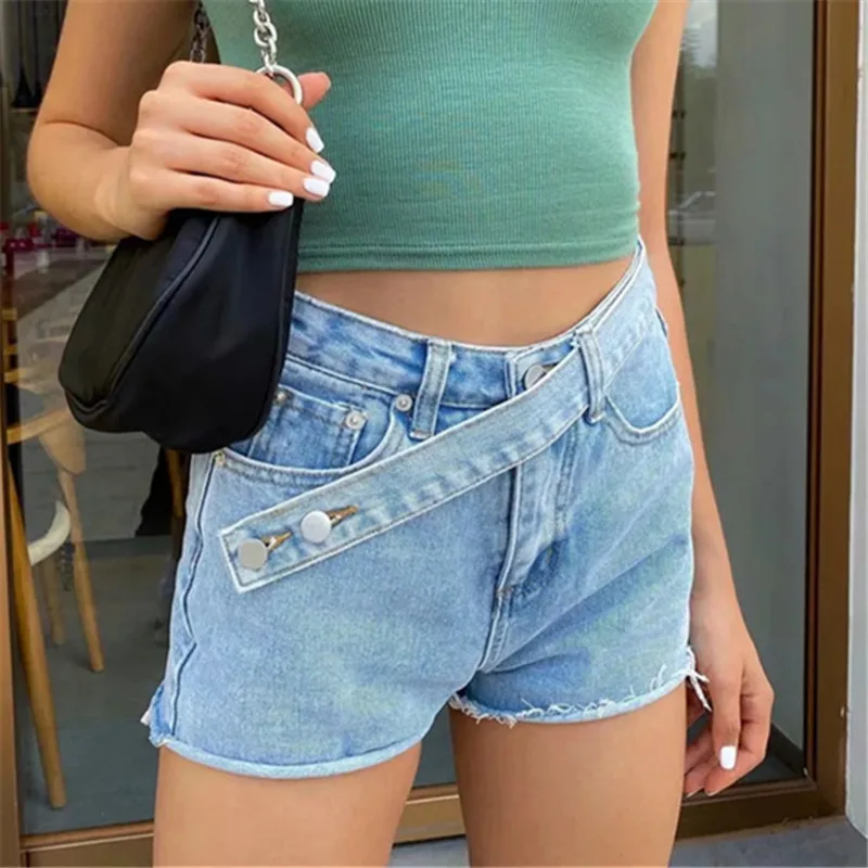 

YICIYA Summer Denim Shorts Women Plus Size High Waist Jeans Short Femme Kurze Hosen Frauen,met,jean femme,pants,trousers