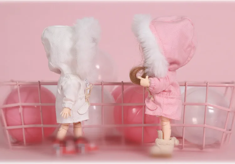 1 шт. [1/12 Кукольное военное пальто со шляпой] OB11 хлопковое шляпой obitsu11 (подходит