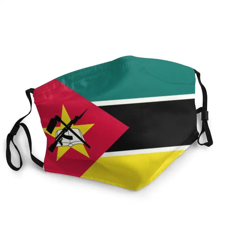 

Flag Of Mozambique Mask Washable Men Mouth Face Mask Anti Haze Dust Protection Cover Respirator Muffle