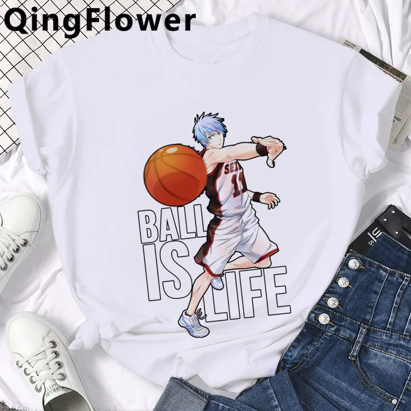 Аниме Kuroko без корзины баскетбольная Футболка мужская ulzzang kawaii tumblr Топ футболки