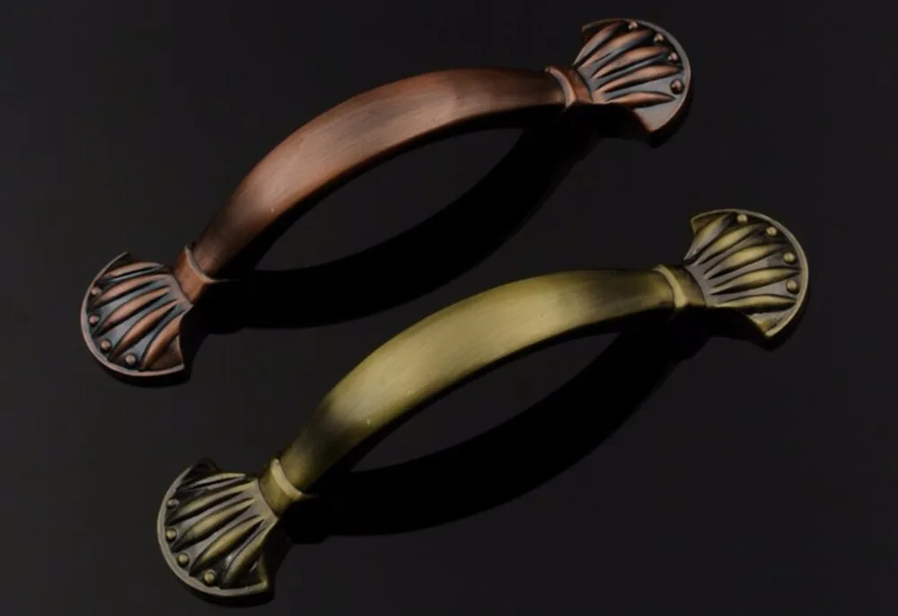 Винтажный комод ручки ящика бронзовые деревенский кухонный шкаф ручка дверная