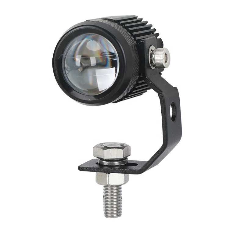 Светодиодная фара 12 В двухцветная белая + желтая для мотоцикла 30 Вт вождения по