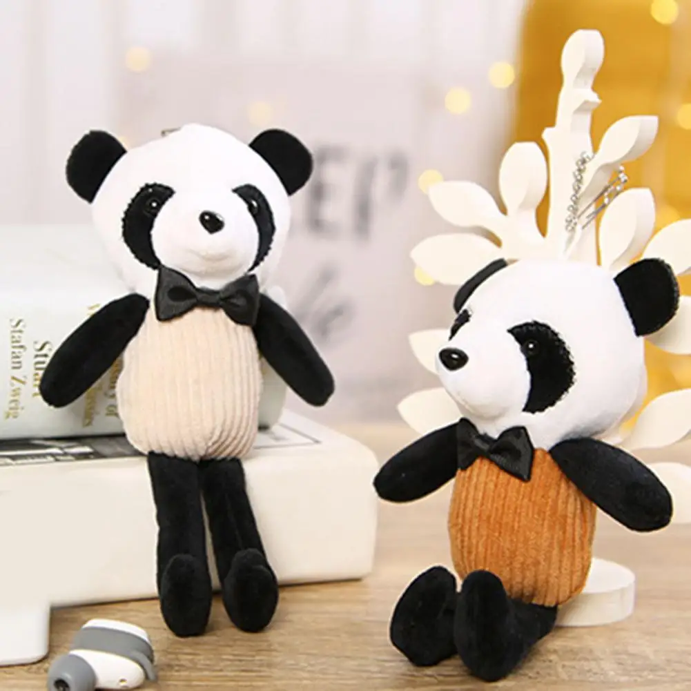 

Vintage Long-leg Panda Plush Doll Pendant Plush Toy Pendant Adorable Multifunctional