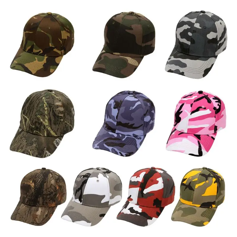 

Унисекс наружная походная туристическая бейсбольная кепка контрастного цвета с камуфляжным принтом дышащая Солнцезащитная регулируемая ...