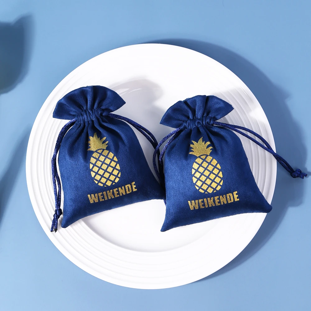 Фланелевые подарочные пакеты для украшений бархатные мешочки на шнурке