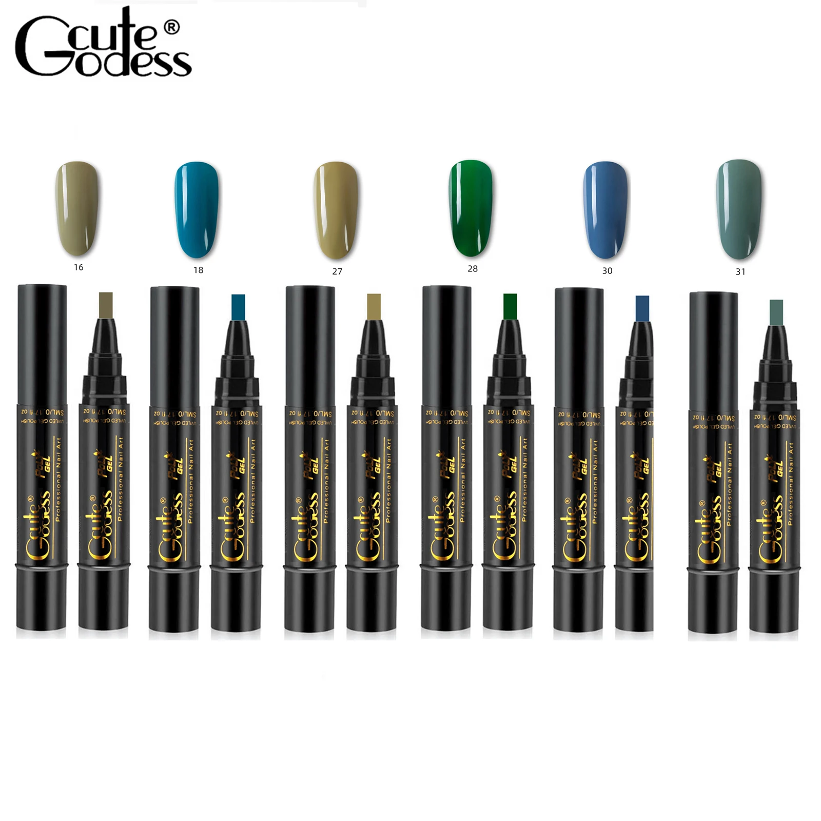 6pcs/set Gel Nail Polish Pen One Step 3 in 1 Soak Off UV LED Lamp Available Art Tools | Красота и здоровье