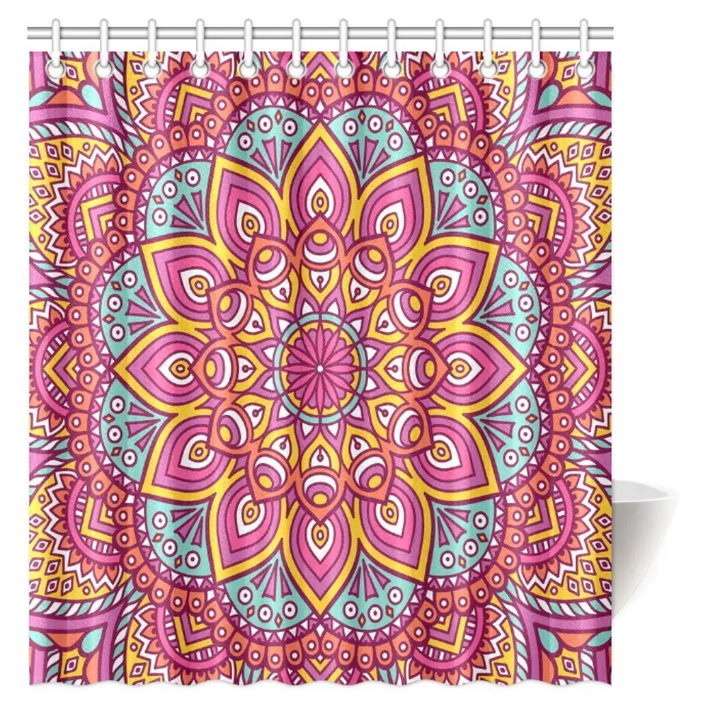 Мандала Декор занавеска для душа традиционная мистическая Восточная Янтра