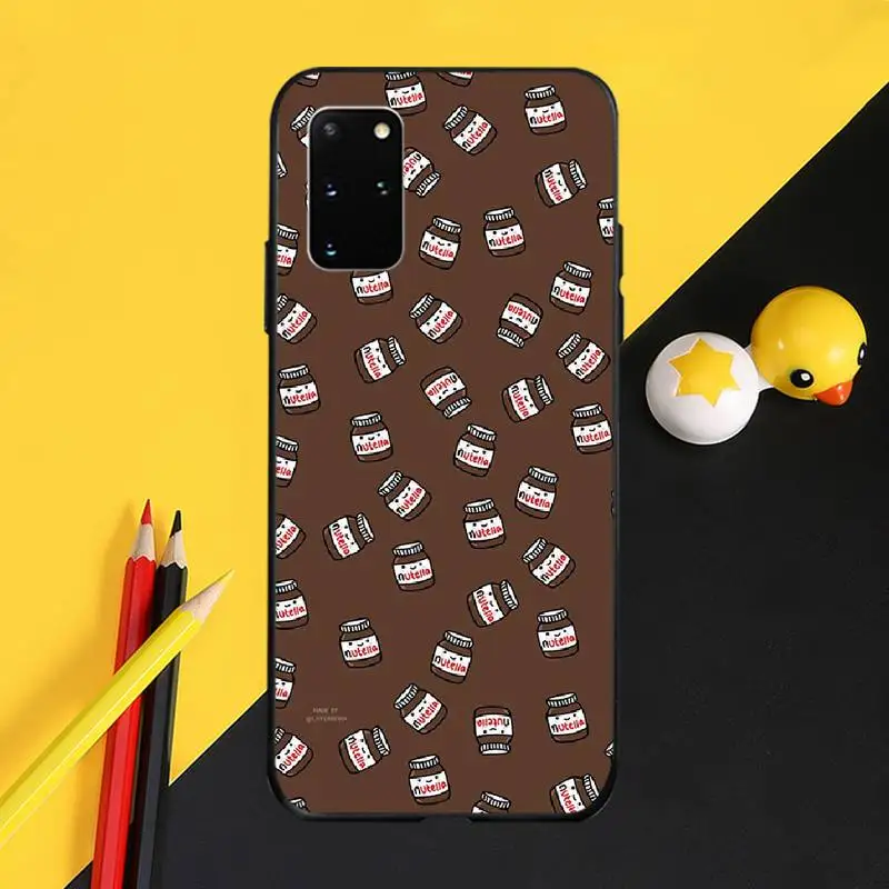 PENGHUWAN еды шоколада Tumblr Nutella черный мягкий термополиуретановый Чехол для