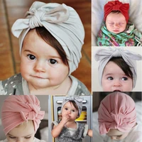 aa baby girl hat fashion girls hats kids cap turban bow knot bunny beanie cap children hats and caps winter cute newborn hat