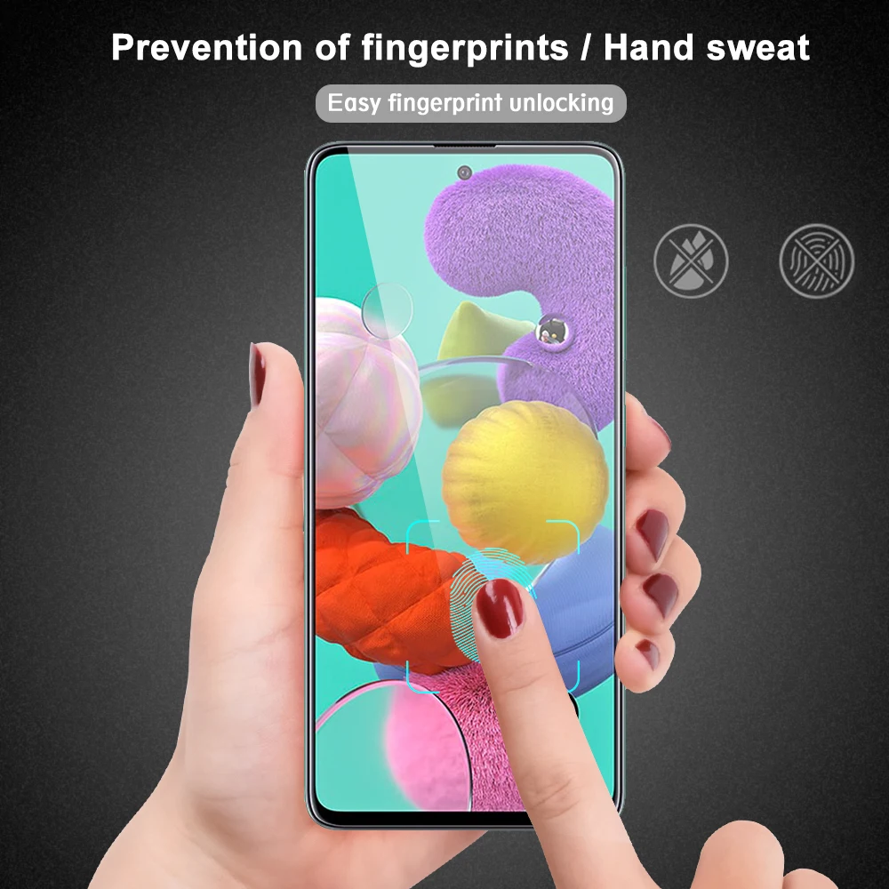 Новинка 9D полное покрытие закаленное стекло для samsung Galaxy A71 A51 Защита экрана