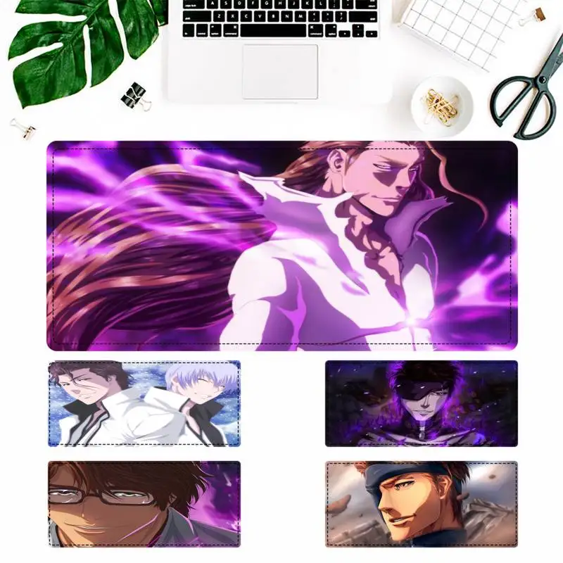 

Hot Selling Bleach Sosuke Aizen Mouse Pad PC Laptop Gamer Mousepad Anime Antislip Mat Keyboard Desk Mat For Overwatch/CS GO
