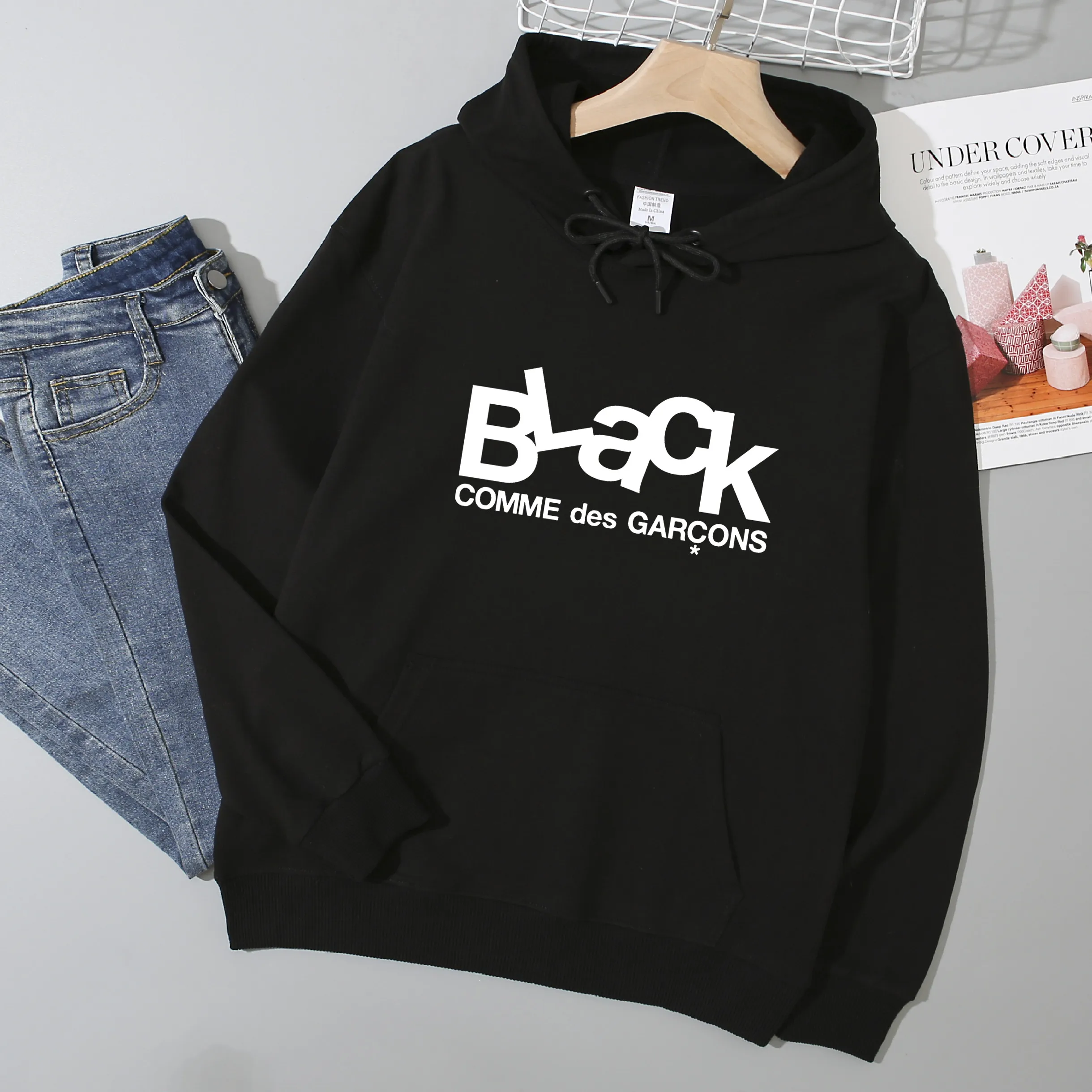 

Personality Hip Hop Comme Hoodie Men Women Pullover Harajuku Tracksui 2021 Streetwear Casual Fashion Oversized Clothes