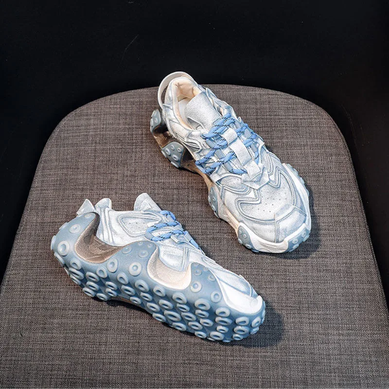 

Fashion Trend Women's Vulcanized Shoes Octopus Thick-soled Non-slip Women's Shoes All-match Increase Leisure Ladies Sports Shoes