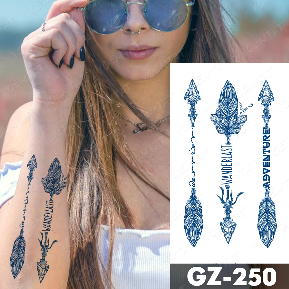 Временные татуировки для боди-арта водостойкие тату рук