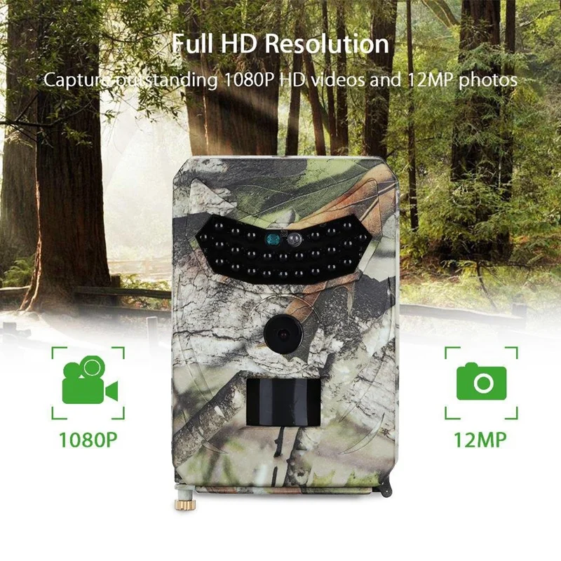 Trail Game Camera Pr-100 Hunting Infrared Scouting Hd 12Mp 1080P Wildlife fo | Электроника