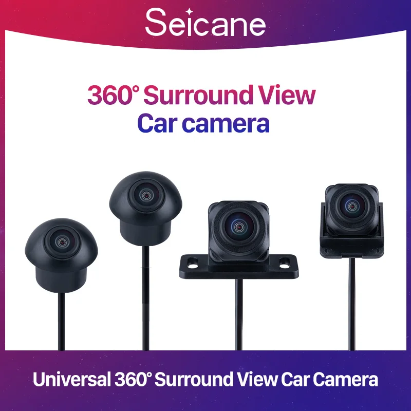 Seicane Universal 360° Surround View Car camera 360 degree Panoramic front rear left right cameras For Car GPS Stereo Player