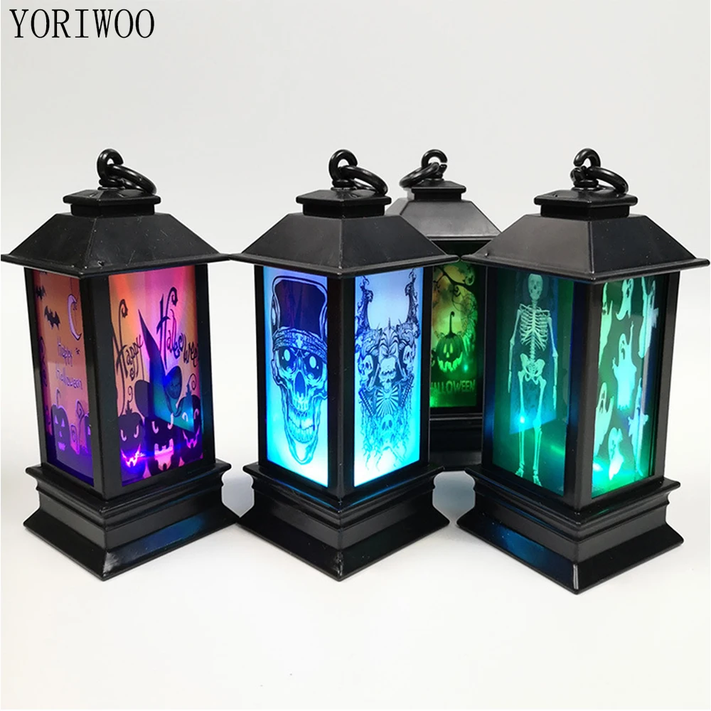Страшный светодиодный светильник YORIWOO на Хэллоуин декоративный в виде тыквы