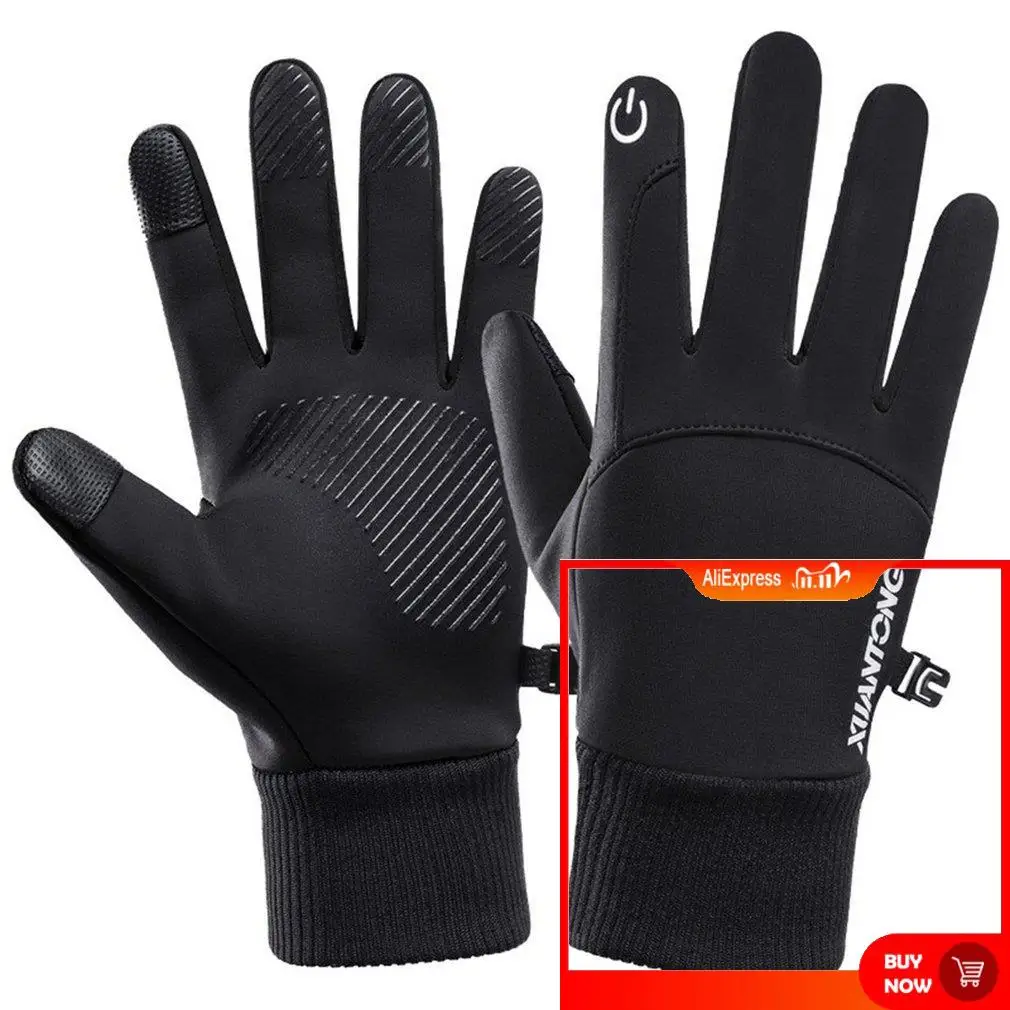 

Winter Waterproof Mens Gloves Windproof Sports Fishing Driving Motorcycle Ski Non-slip Warm Cycling Women Gloves