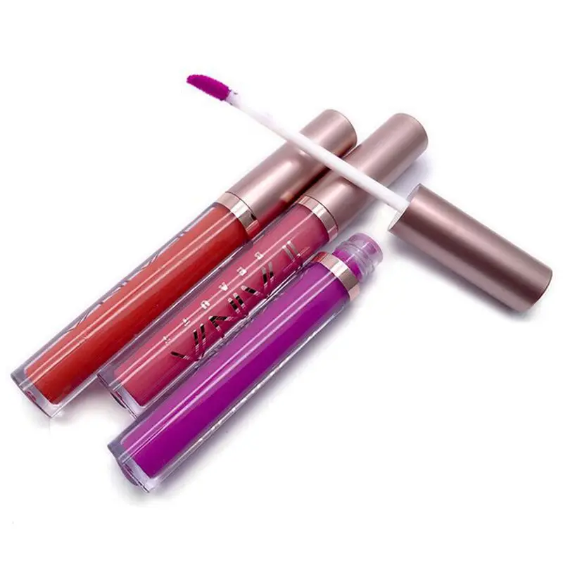 Fana 12 шт антипригарная чашка Матовый красочный фруктовый блеск для губ Губная